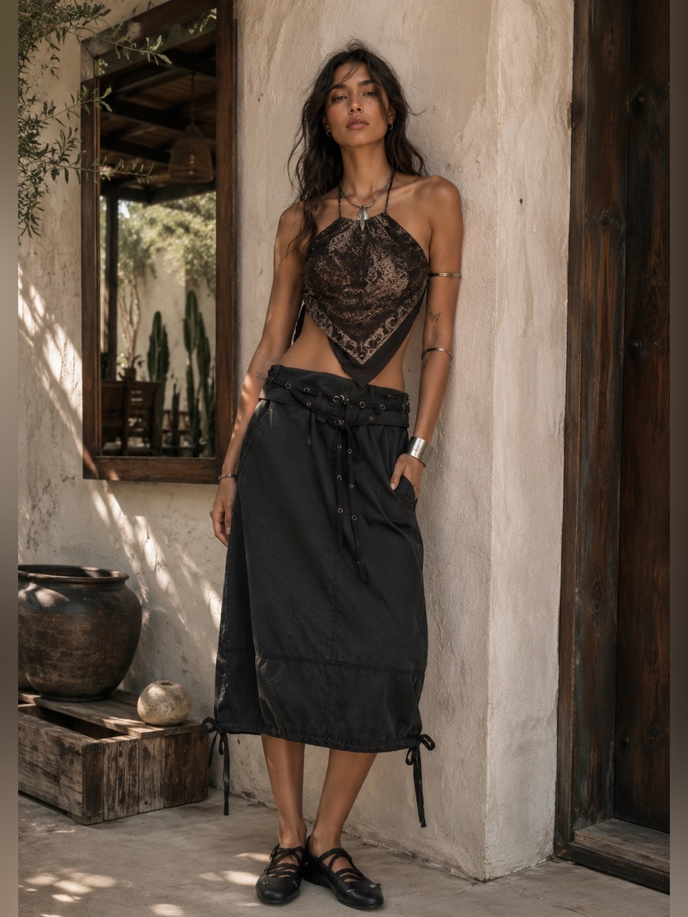 Free people Margaux Midi skirt